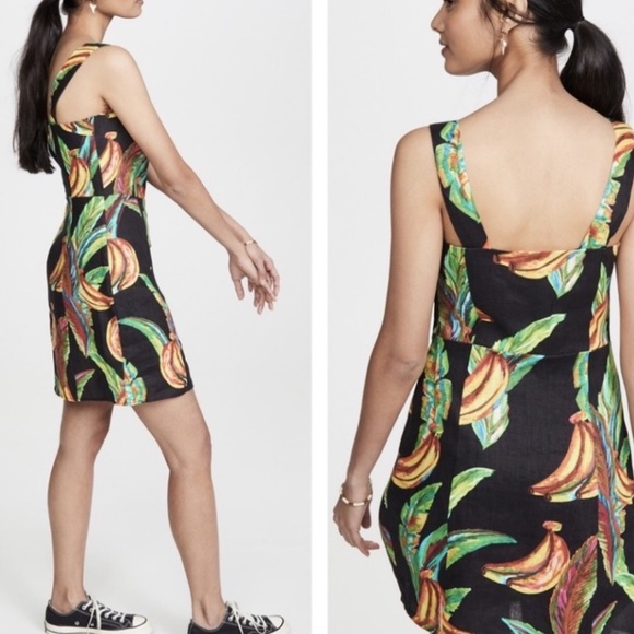 NWT FARM Rio Preta Banana mini dress - Picture 3 of 6